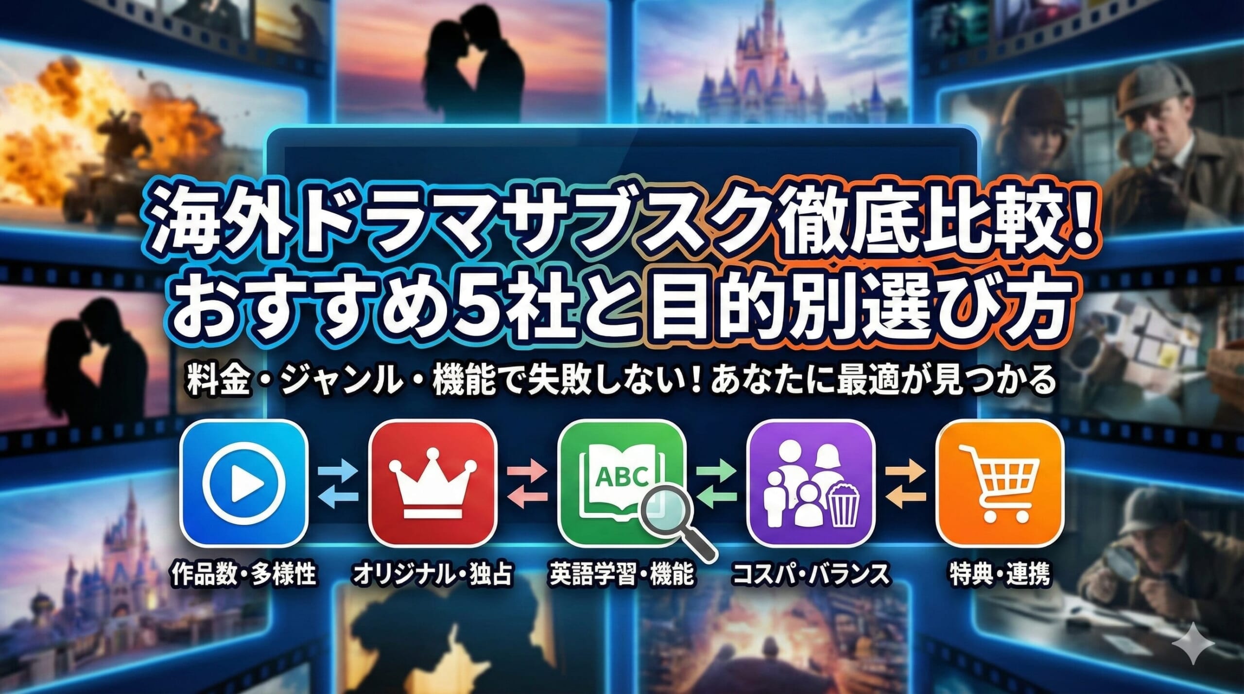 海外ドラマ サブスク 比較