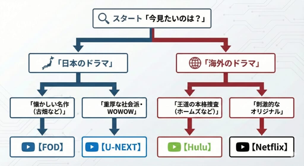「今の気分」を起点としたフローチャート図解