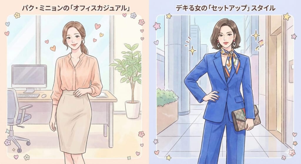 韓国のスタイリングを表すイメージ
