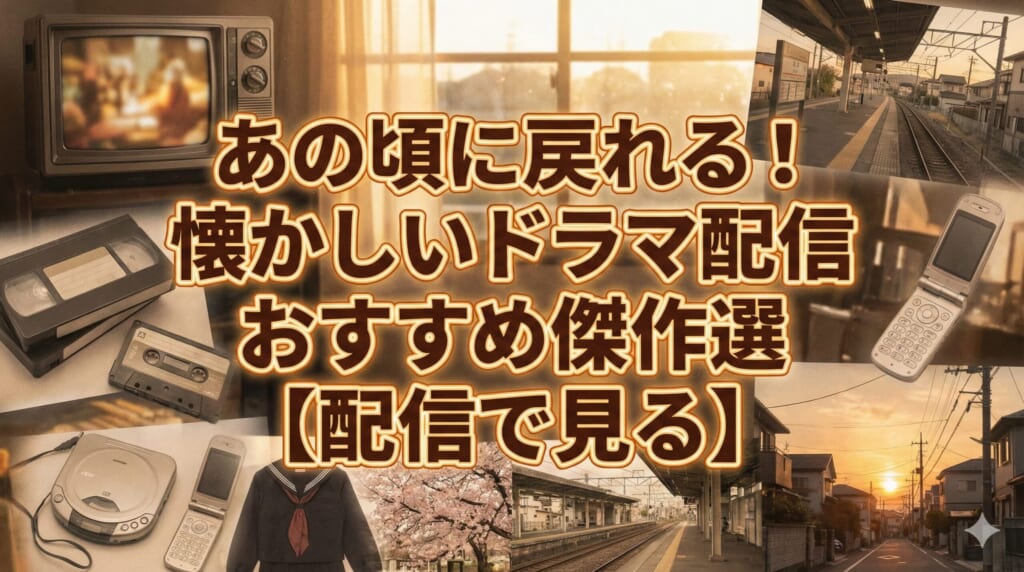 懐かしいドラマ 配信 おすすめ