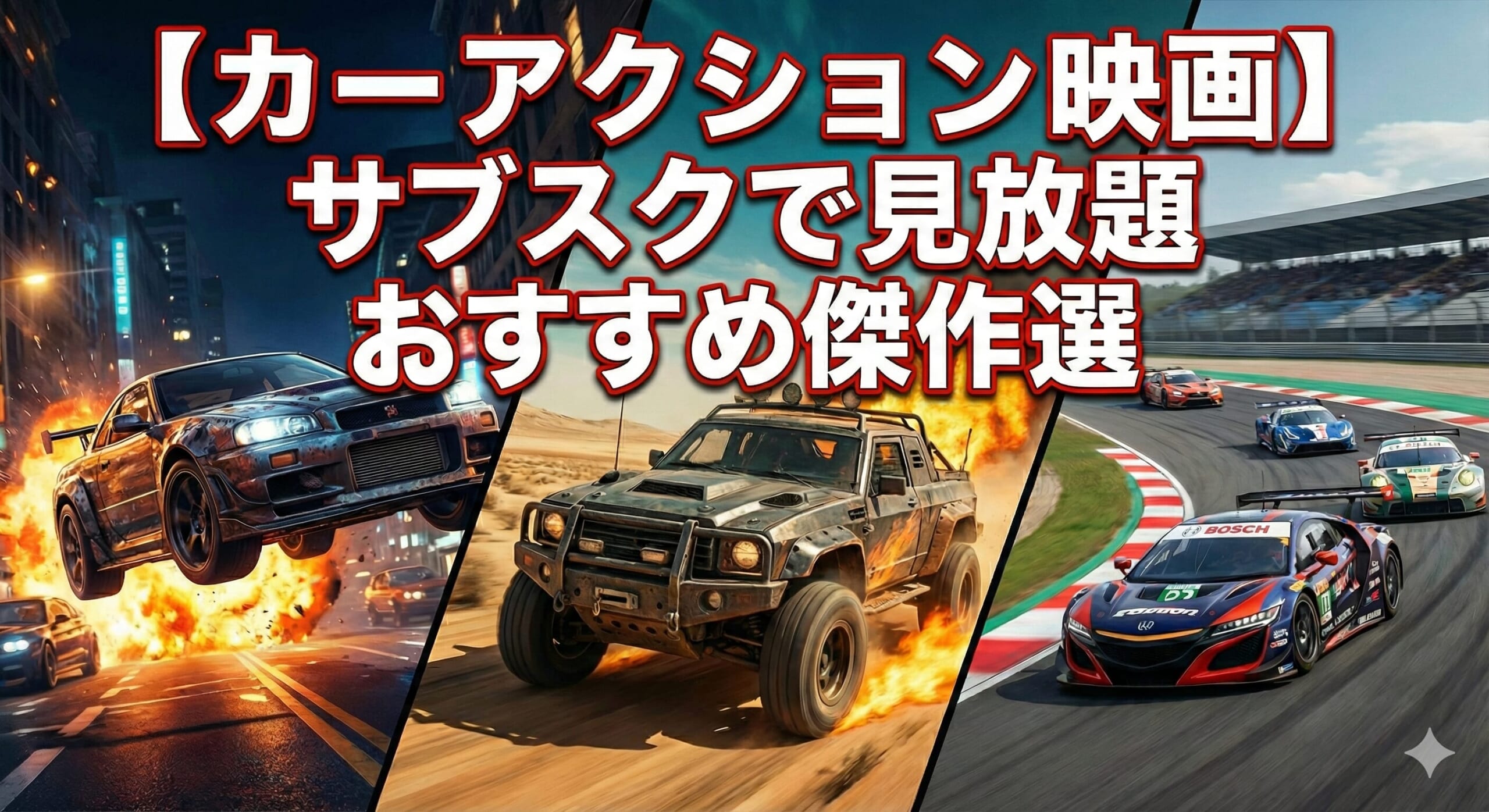 カーアクション 映画 サブスク