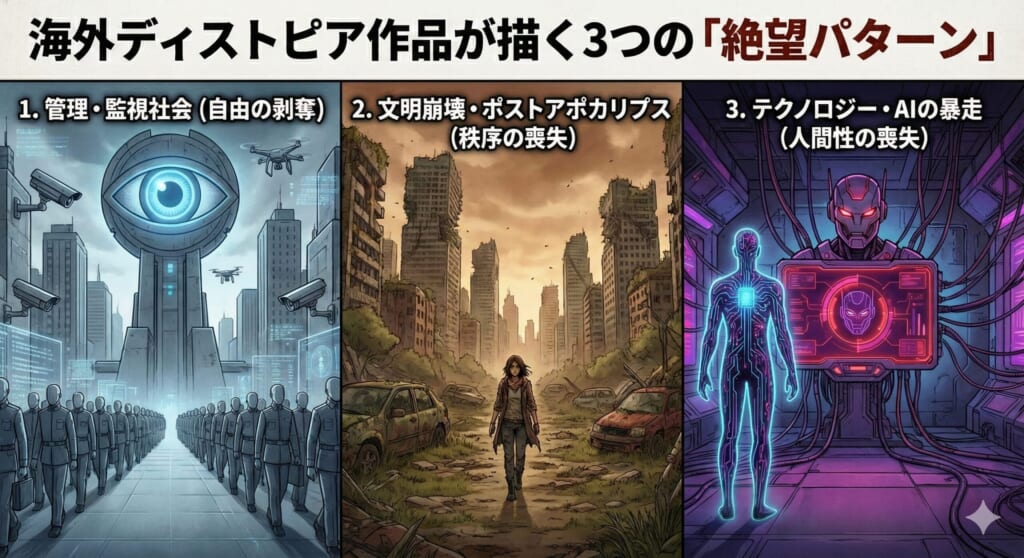 海外のディストピア作品が描く3つの「絶望パターン」まとめ