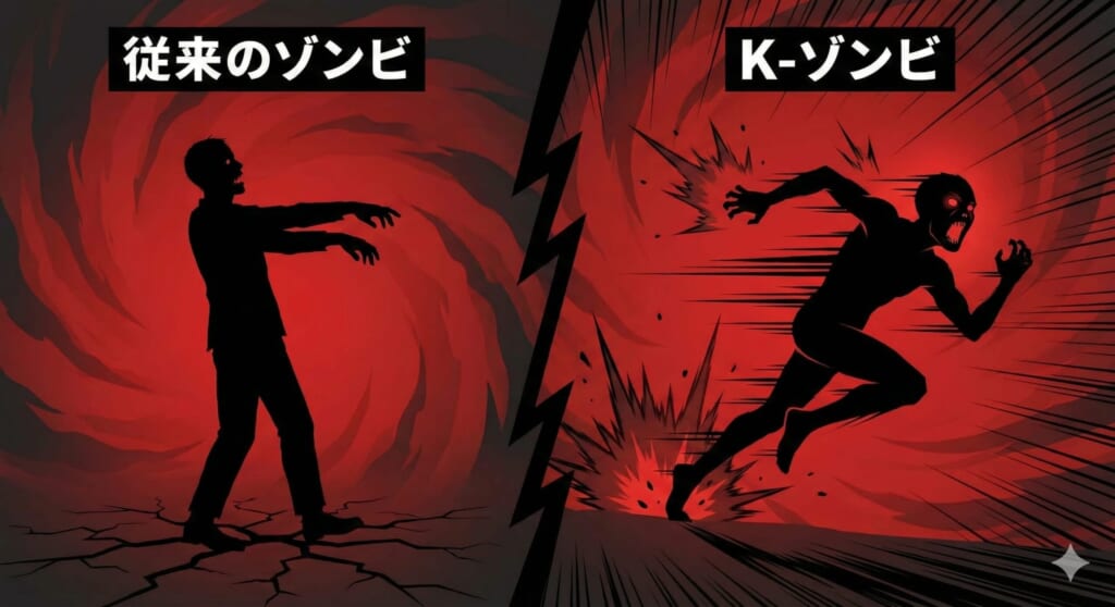 ゾンビの比較図解