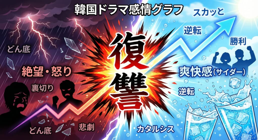 「マクチャン」と「サイダー」の概念を視覚的に表現したイラスト